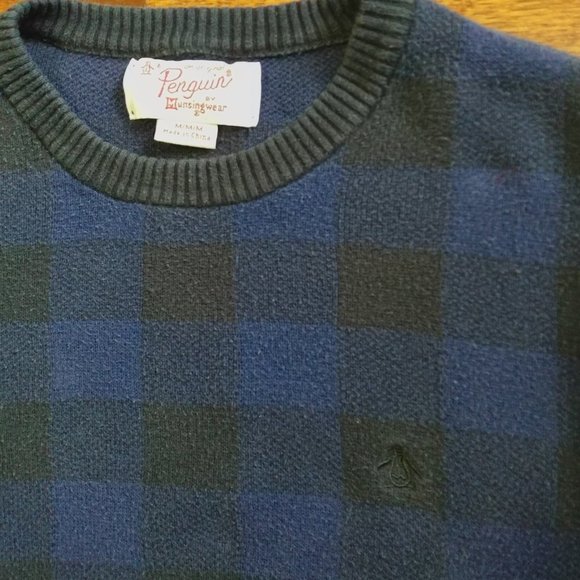 Original Penguin Men's Plaid Sweater with Monogram - Picture 2 of 3
